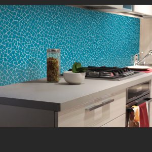 Malla mosaico trencadís Monocolor AquaBlue Brillo 50x50 cm €/m²
