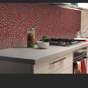 Malla mosaico trencadís Monocolor Burdeos Brillo 50×50 cm €/m²