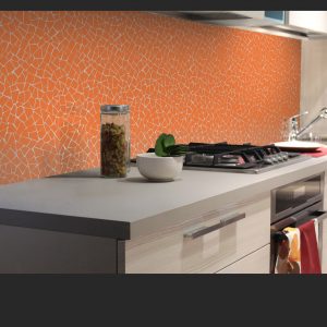 Malla mosaico trencadís Monocolor Naranja Brillo 50x50 cm €/m²