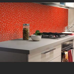 Malla mosaico trencadís Monocolor Rojo Brillo 50x50 cm €/m²